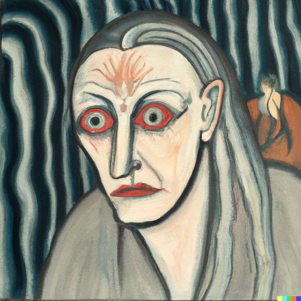 a representation of anxiety, painting by Otto Dix